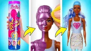 5 Bonecas Barbie Color Revel Supermetálicas | Mude o Visual delas com Água!