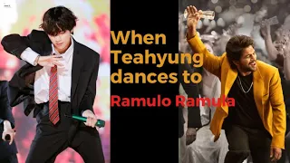 BTS V Ramulo ramula  | Mic Drop Stage Mix { FMV}  |  Telugu Song Edit