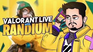 SOLO RANK PUSH WITH RANDIUM!VALORANT LIVE