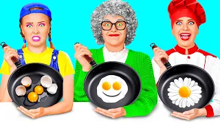 Tantangan Masakanku vs Nenek | Tantangan Gila oleh BaRaDa Challenge