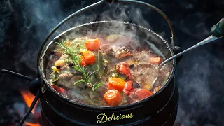 This Will be The Best Dutch Oven Campfire Meal You`ve Ever Had! Delicious!
