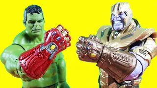 Building Superheroes Hulk And Thanos With Powerful Nano Gauntlet