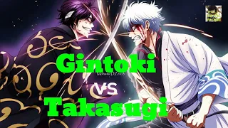 Top anime fight between Gintoki and Takasugi in stunning 60 fps! (No voiceover)