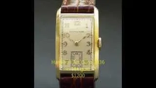 ART DECO WATCHES of the 1920s and 1930s - Longines, Omega, Jaeger LeCoulte,