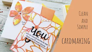 One die - two clean and simple cards | Pinkfresh Studio