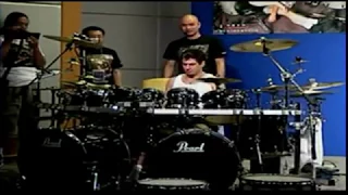 Michael Mangini (drummer Dream Theatre)  - Central Music & Pearl - Live 2002 (HD)