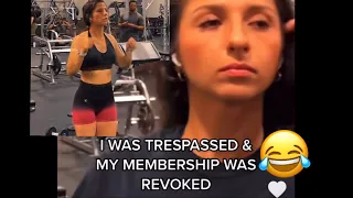 Karen kicked out of gym and gym membership revoked after yelling at trainer