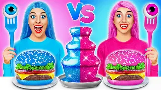 Blaues Essen Challenge #1 | 24 Stunden Nur Eine Farbe Essen von Multi DO Food Challenge