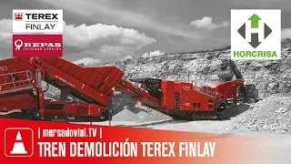 Tren de trituración y Cribado Terex Finlay en Tandil Argentina - Producción de Aridos