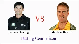 Stephen Fleming Vs Matthew Hayden Batting Comparison (ODI , Test and T20I)