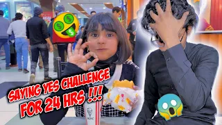 Saying Yes To My Little Sister For 24 Hours Challenge | Big Mistake😱