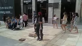 Amazing impression of Captain Jack Sparrow -  filmed by Alistair Watts