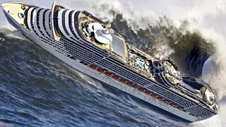 TOP 10 SHIPS in STORM! Incredible Monster Waves! A Scary Video You Must See!