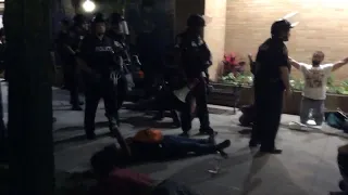 Lexington police arrest protesters who crossed barricades Saturday night