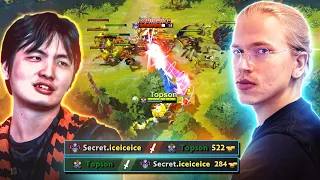 When Topson Tinker meets Iceiceice Slardar in SEA Ranked 🔱