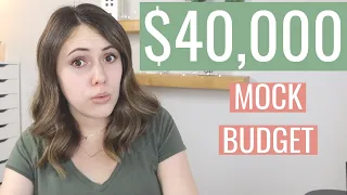 $40,000 Annual Income Budget