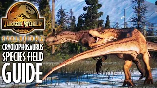 The Cryolophosaurus! Jurassic World Evolution 2 Species Field Guide