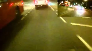 EA61 DGE Close Overtake At Roadworks