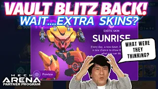 Vault Blitz is back! Lets talk about events... | Mech Arena