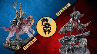 Age of Sigmar Battle Report: Stormcast Eternals vs Soulblight Gravelords!! NEWLY Remodeled Studio!!