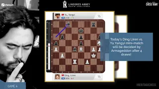Lindores Abbey Rapid Challenge - Quarterfinals Day 1 - Nakamura vs Aronian | Ding Liren vs Yu Yangyi