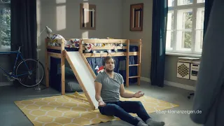 Lustige Werbung - Kinderbett Rutsche (eBay Kleinanzeigen)