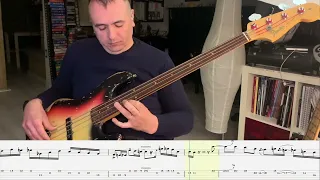 Jaco best bass solo ever: All American Alien Boy - Bass cover with tab & score