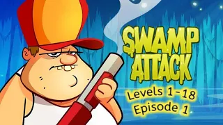 Swamp Attack - Gameplay Walkthrough Episode 1 Full-Levels 1-18