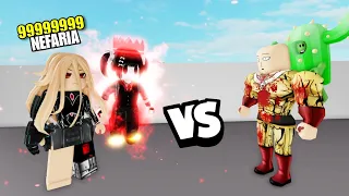 CACTUS SAITAMA VS NEFARIA 9999999999 ET 16 ... ! BROOKHAVEN - ROBLOX