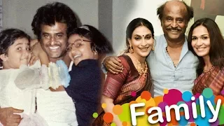 Rajinikanth Family Photos - Super Star Rajini with Wife, Daughters Pictures