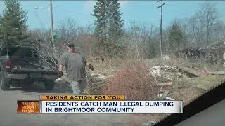 Residents catch man illegal dumping in Brightmoor community