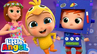 Halloween Dress Up Show |  Little Angel Color Songs & Nursery Rhymes | Learn Colors & Shapes