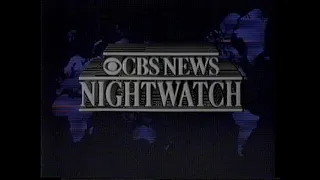 CBS News Nightwatch - Fragment c. 1990