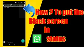 How to Put the Whatsapp status in Black screen? | Whatsapp Tricks | In Tamil