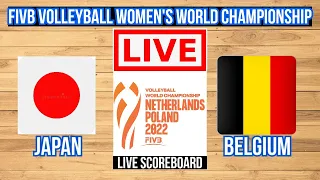 Live: Japan Vs Belgium | FIVB Volleyball Women's World Championship |   Live Scoreboard