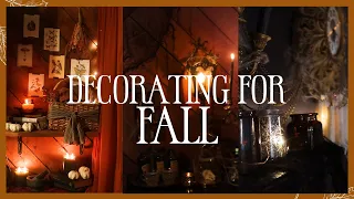 Fall and Halloween Decorate With Me 🍂🦇