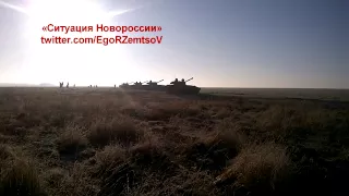 Батарея САУ 2С1 «Гвоздика» ополчения ведёт огонь по украинским оккупантам: