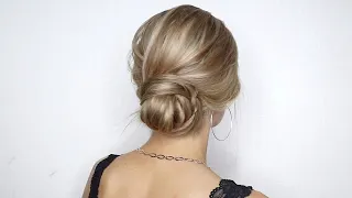 КРАСИВЫЙ НИЗКИЙ ТЕКСТУРНЫЙ ПУЧОК СВОИМИ РУКАМИ КАК ИЗ САЛОНА | EASY HEATLESS TEXTURED BUN HAIRSTYLE