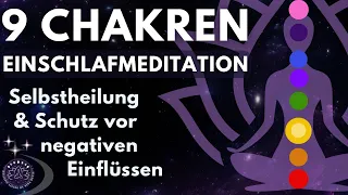 Körperliche Gesundheit & tiefere spirituelle Einsichten | 9 Chakren Einschlafmeditation ⭐︎ Surya