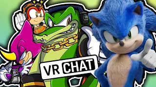 Team Chaotix meet MOVIE SONIC in VR CHAT