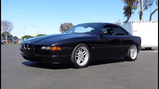 1994 BMW 850CSi 8 Series E31 in Black & V12 Engine Sound on My Car Story with Lou Costabile