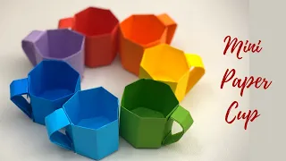 DIY MINI PAPER CUP / Paper Crafts For School / Paper Craft / Easy kids craft ideas / Paper Craft New