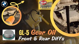 BMW xDrive Rear & Front Differential Fluid Change - 2017 X3 (F25) #bmwx3 #gearoil #carcare