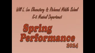 Lee Elementary & Richmond Middle School - K-5 Mini Spring Concert - 2024