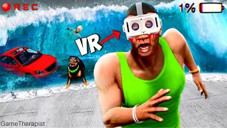 GTA 5 : Survive The TSUNAMI in VR.!! MALAYALAM