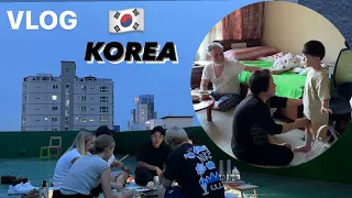 🇰🇷 Корейские бабушка и дедушка/ Жарим мясо на крыше дома/ Русская школа в Корее