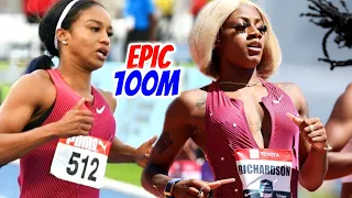 Wow! Briana Williams Battles Sha'Carri Richardson In 100m Race At Miramar Invitational 2023