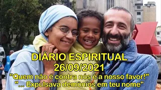 DIÁRIO ESPIRITUAL MISSÃO BELÉM - 26/09/2021 - 9,38-43.45.47-48