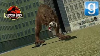 Jurassic Park Trex Feeding Frenzy On Half Life Combine SNPC Fight frenzy Garry's Mod