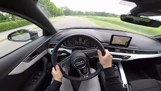 Audi A4 2.0 TFSI S Line 2018 POV Test Drive